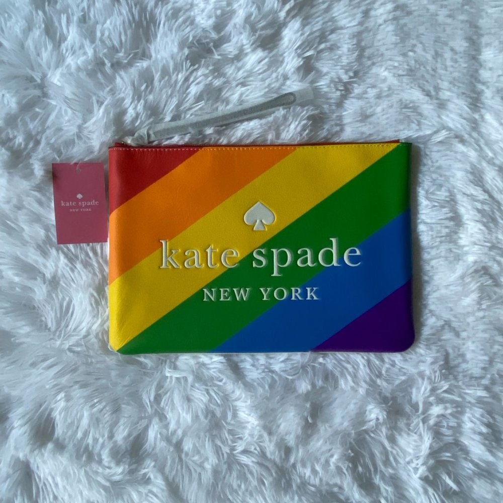 Kate Spade Large Rainbow Pouch